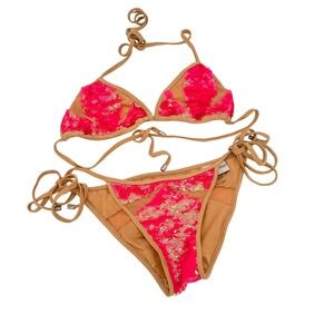 Beach Bunny Swimwear Sequin Sirenss Song 2 Piece Bikini Size Small / Medium